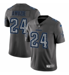 Men's Nike Dallas Cowboys #24 Chidobe Awuzie Gray Static Vapor Untouchable Limited NFL Jersey