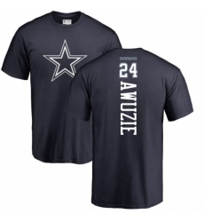 NFL Nike Dallas Cowboys #24 Chidobe Awuzie Navy Blue Backer T-Shirt