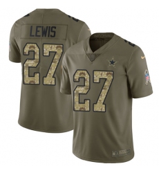 Men's Nike Dallas Cowboys #27 Jourdan Lewis Limited Olive/Camo 2017 Salute to Service NFL Jersey