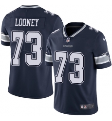 Men's Nike Dallas Cowboys #73 Joe Looney Navy Blue Team Color Vapor Untouchable Limited Player NFL Jersey