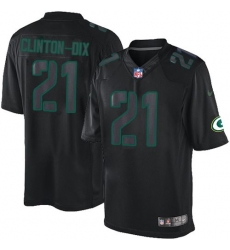 Men's Nike Green Bay Packers #21 Ha Ha Clinton-Dix Limited Black Impact NFL Jersey