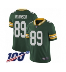 Men's Green Bay Packers #89 Dave Robinson Green Team Color Vapor Untouchable Limited Player 100th Season Football Jersey