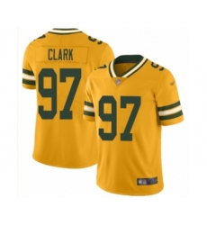 Youth Green Bay Packers #97 Kenny Clark Limited Gold Inverted Legend Football Jersey