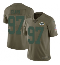 Youth Nike Green Bay Packers #97 Kenny Clark Limited Olive 2017 Salute to Service NFL Jersey
