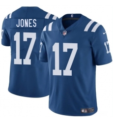 Men's Indianapolis Colts #17 Daniel Jones Blue 2025 Vapor Limited Football Stitched Jersey
