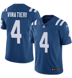 Youth Nike Indianapolis Colts #4 Adam Vinatieri Elite Royal Blue Team Color NFL Jersey