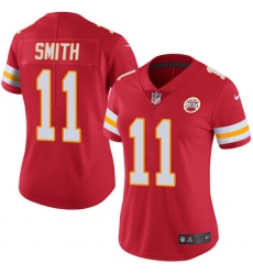 Women's Nike Kansas City Chiefs #11 Alex Smith Red Team Color Vapor Untouchable Limited Player NFL Jersey