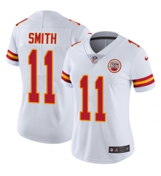 Women's Nike Kansas City Chiefs #11 Alex Smith White Vapor Untouchable Limited Player NFL Jersey