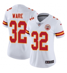 Women's Nike Kansas City Chiefs #32 Spencer Ware Elite White NFL Jersey