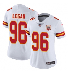 Women's Nike Kansas City Chiefs #96 Bennie Logan White Vapor Untouchable Limited Player NFL Jersey